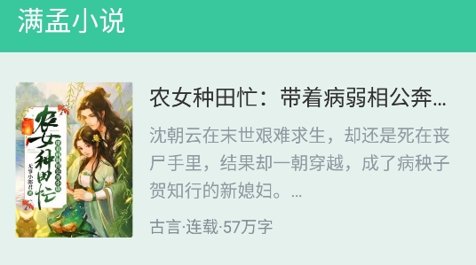 滿孟小說app官方版