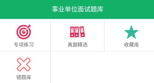 事業(yè)單位面試題庫app最新版