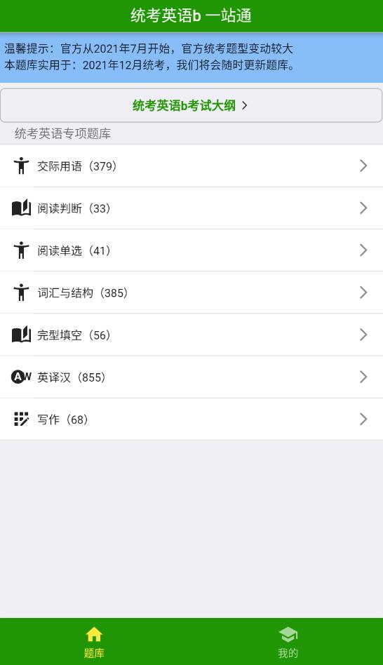 統(tǒng)考英語B題庫2023最新版