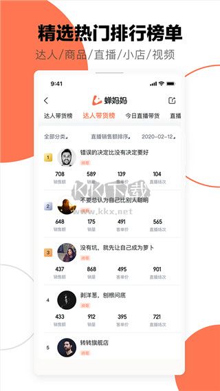 蟬媽媽數(shù)據(jù)分析APP展示