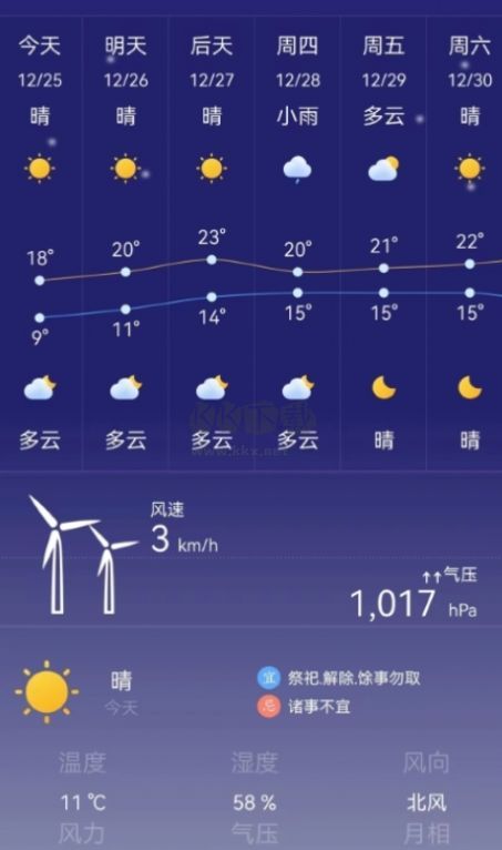時(shí)刻天氣預(yù)報(bào)2024版 v1.2.1 官方最新版
