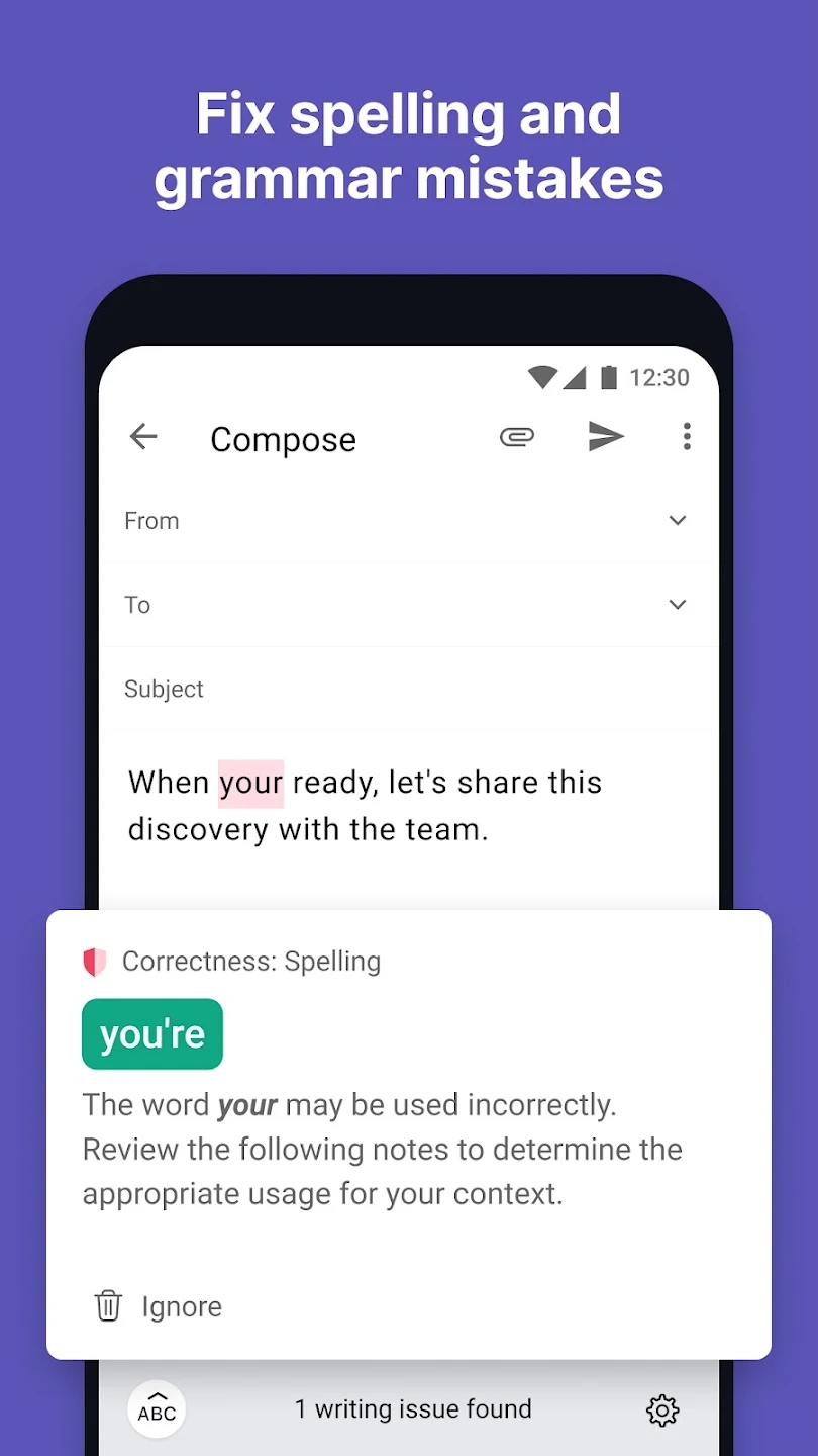 Grammarly官方輸入法應(yīng)用程序
