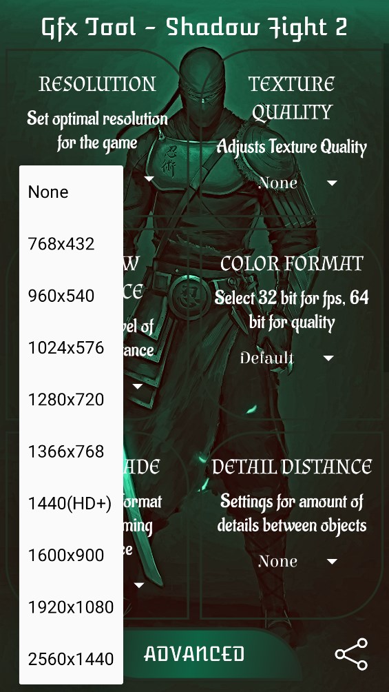 Gfx Tool - Shadow Fight 2 官方版畫質工具