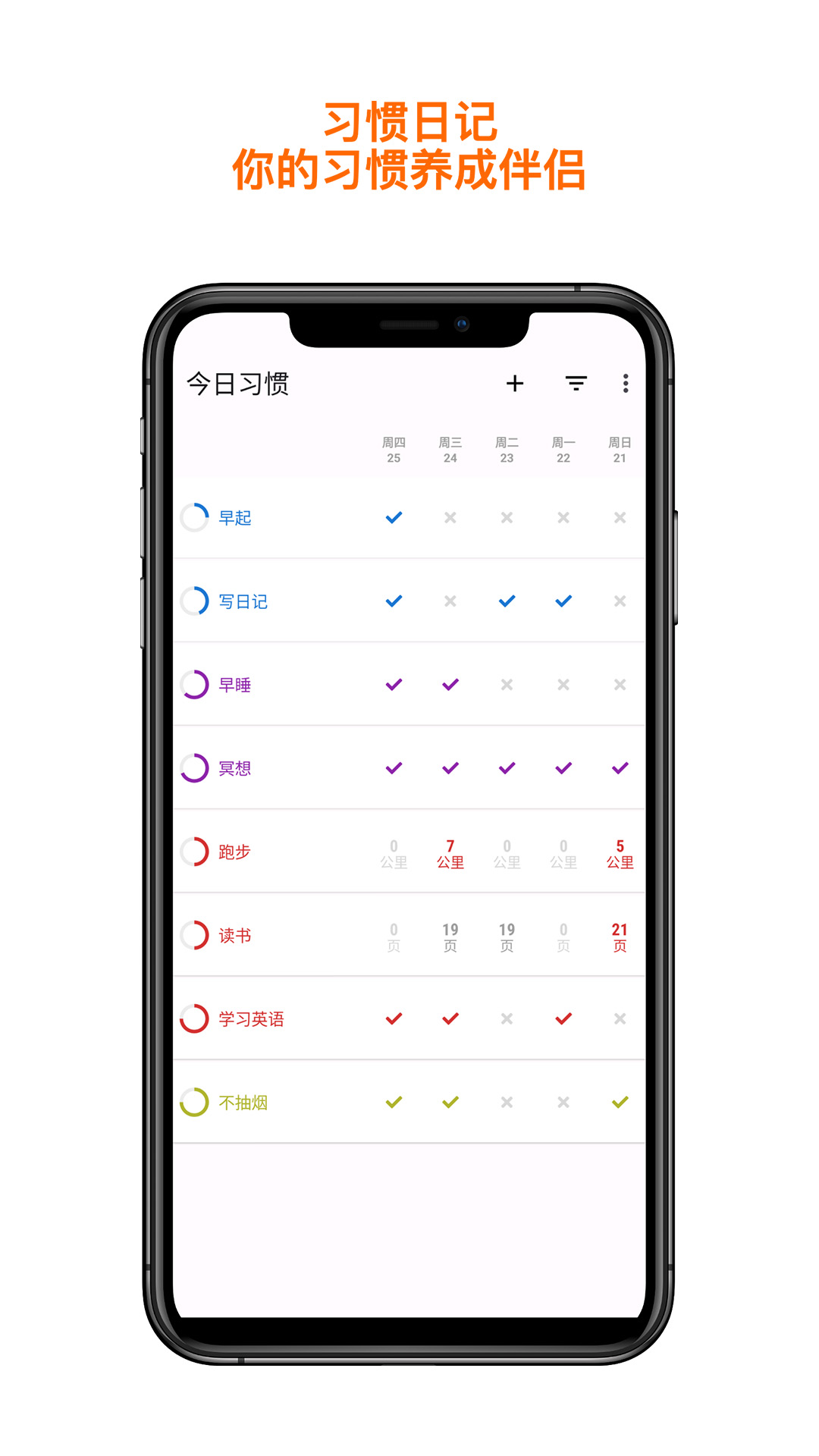 今天的習(xí)慣應(yīng)用官方版