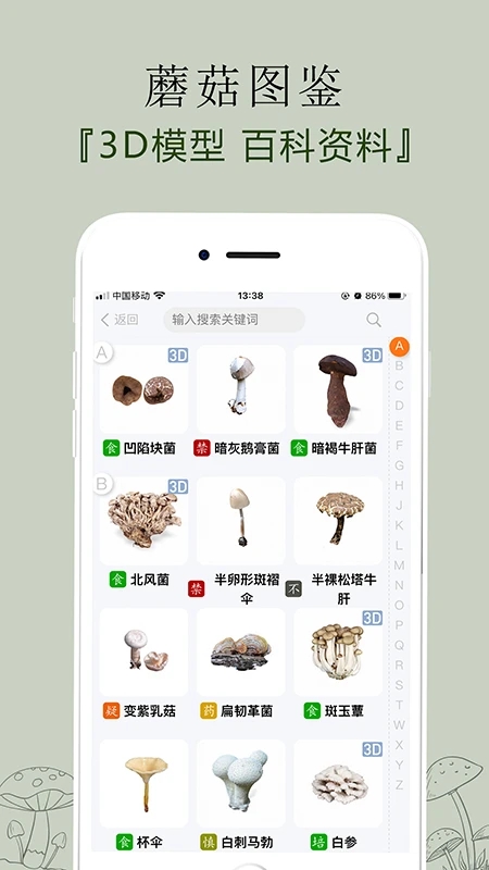 菌窩子蘑菇識別掃描應(yīng)用