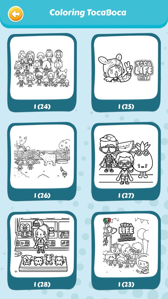 Toca Boca 官方涂色書應(yīng)用程序