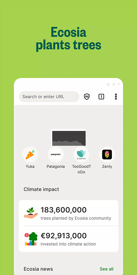 Ecosia 瀏覽器 9.0.0 版