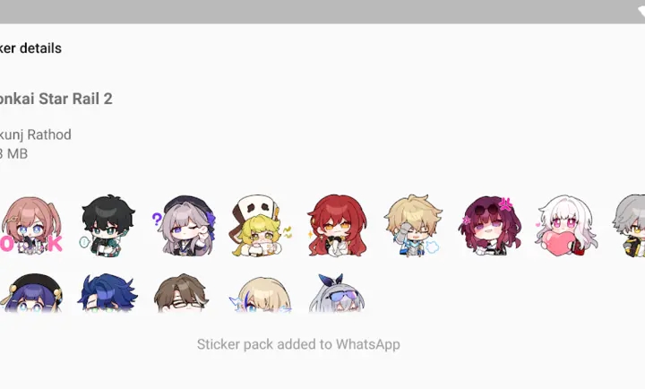 三月七表情包Honkai Starrail官方版