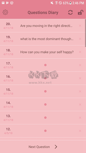 問題日記應(yīng)用 版本 1.8.8