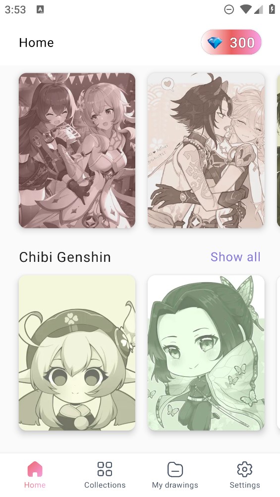 《原神》官方上色工具App——Coloring by Genshin Impact