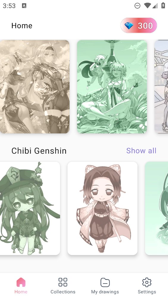 《原神》官方上色工具App——Coloring by Genshin Impact