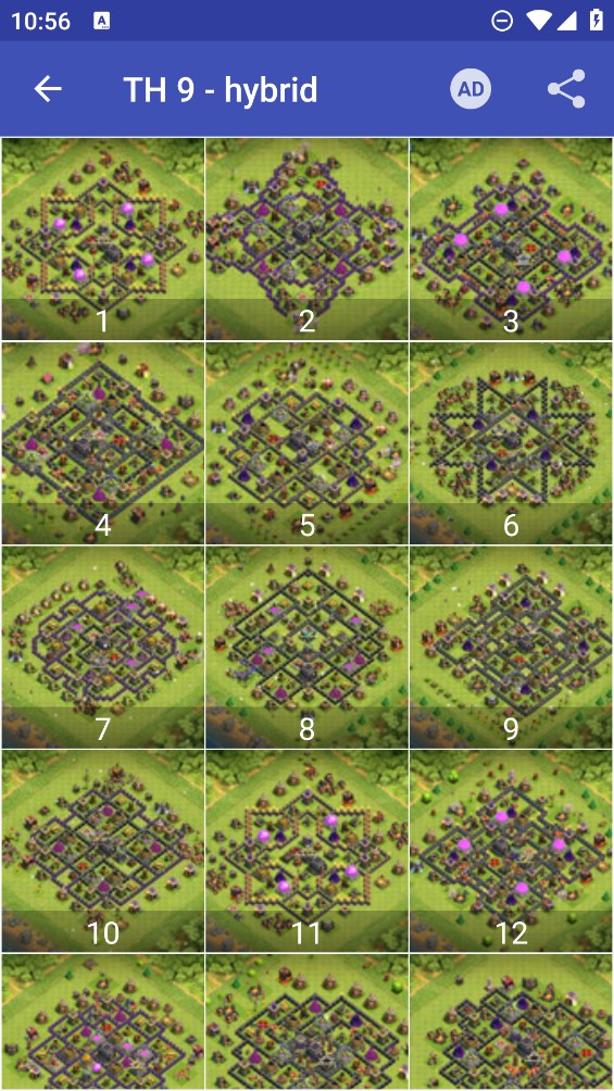 部落沖突Th9防守地圖匯總官方版CocMaps