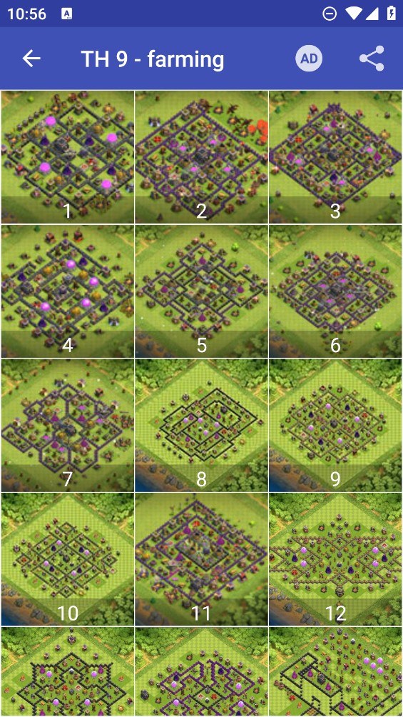 部落沖突Th9防守地圖匯總官方版CocMaps