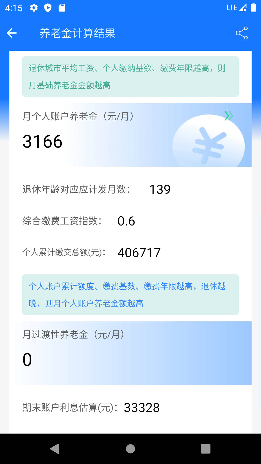 2024年最新版養(yǎng)老金計(jì)算器
