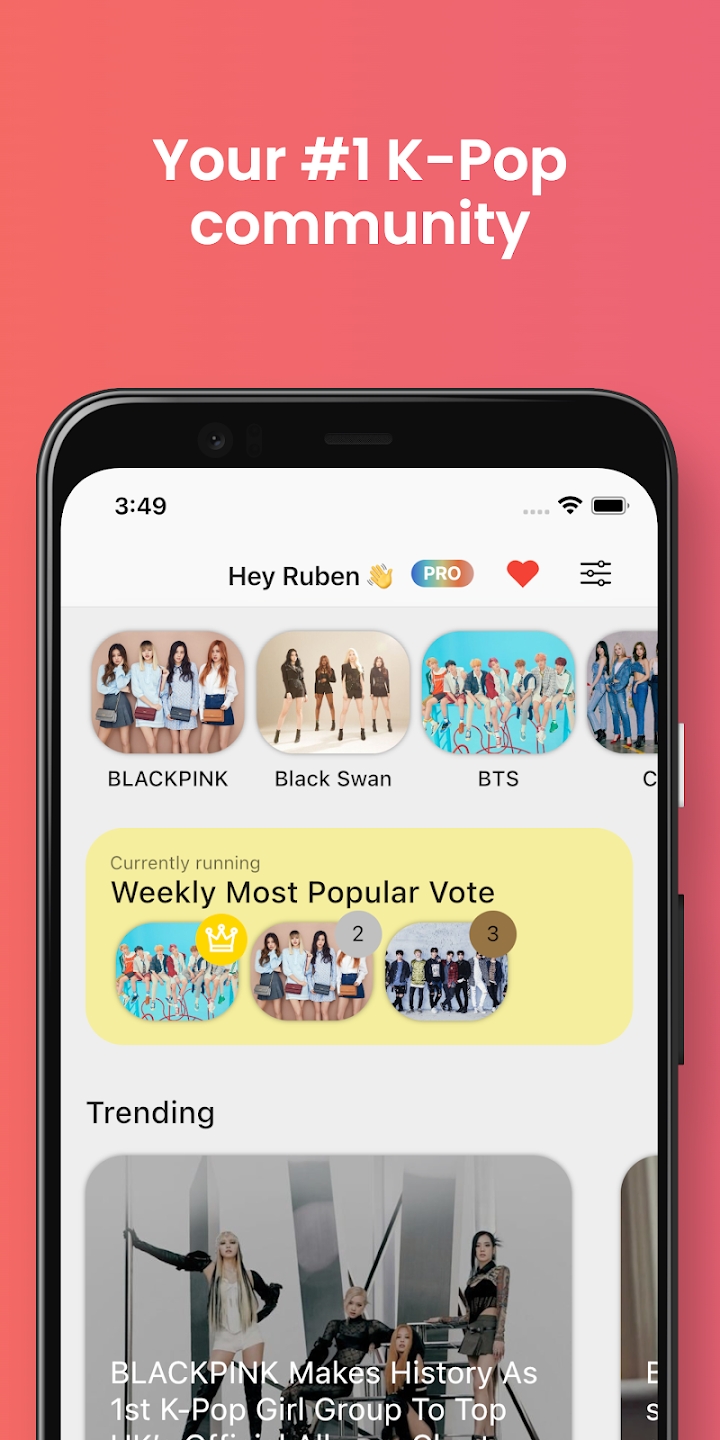 最新版K-Pop粉絲應用程序