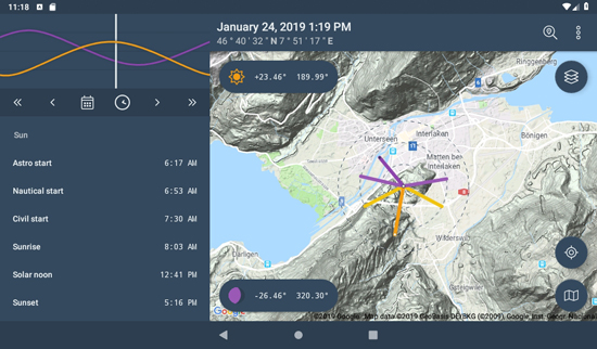 太陽星歷表app官方版(Ephemeris)