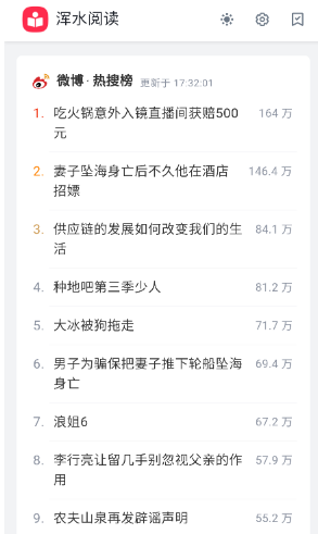 渾水閱讀app最新版 渾水閱讀app最新版