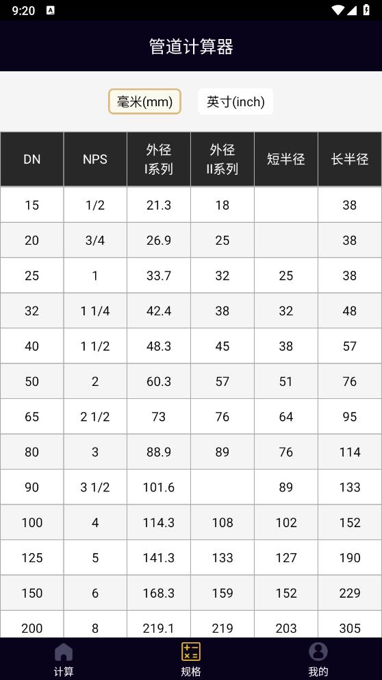 免費管道計算器