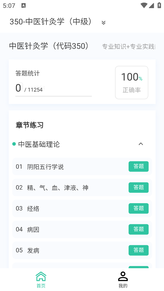 中醫(yī)針灸學題庫官方版