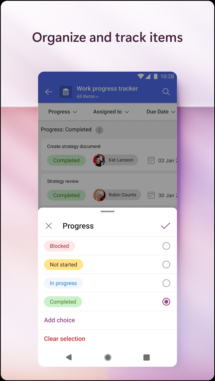 Microsoft Lists for Android