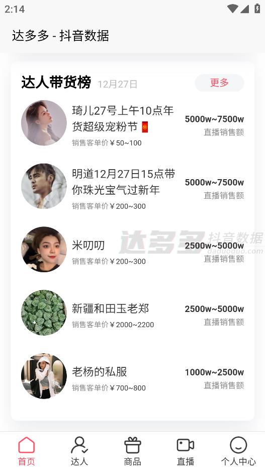 達(dá)多多抖音數(shù)據(jù)助手
