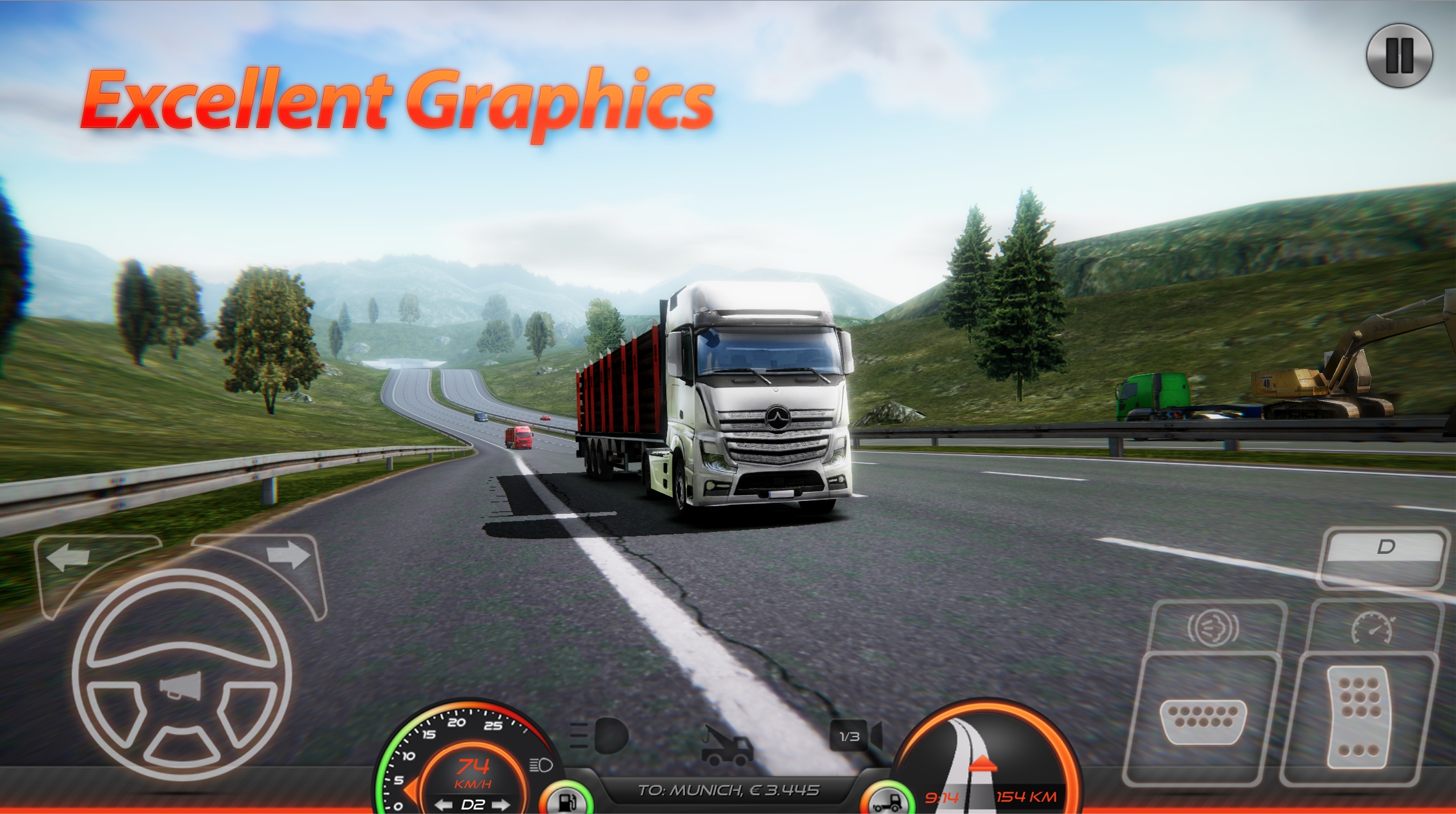 歐洲卡車模擬器2最新版本(Truck Simulator : Europe 2)