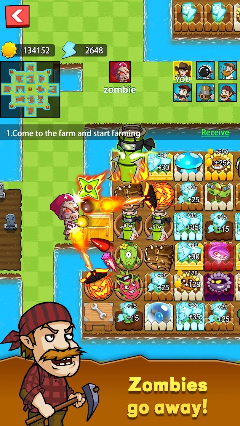 僵尸大戰(zhàn)農(nóng)夫最新版(ZombiesVsFarmer)