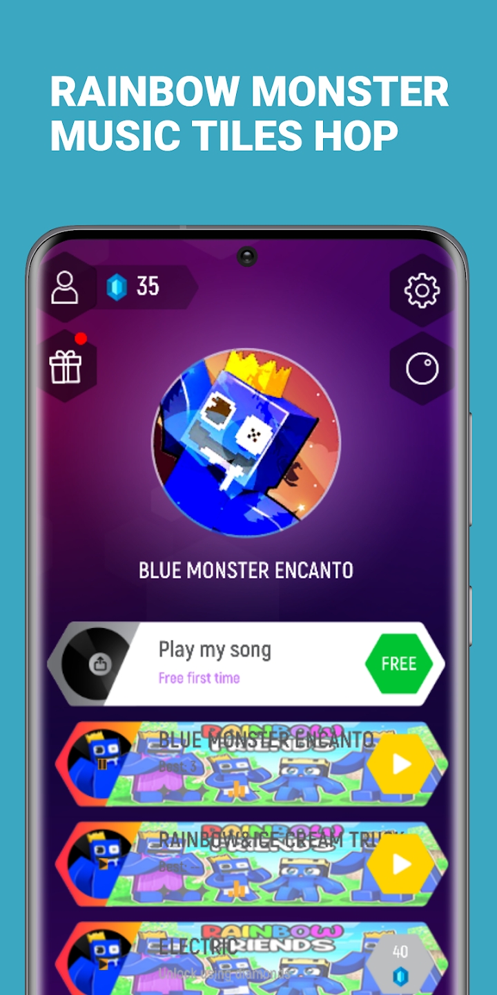 Monster Blue Tiles Hop 最新版更新