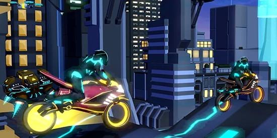 賽博摩托競賽最新版(Super Hero Racing)