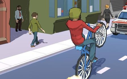 小輪車雜耍游戲