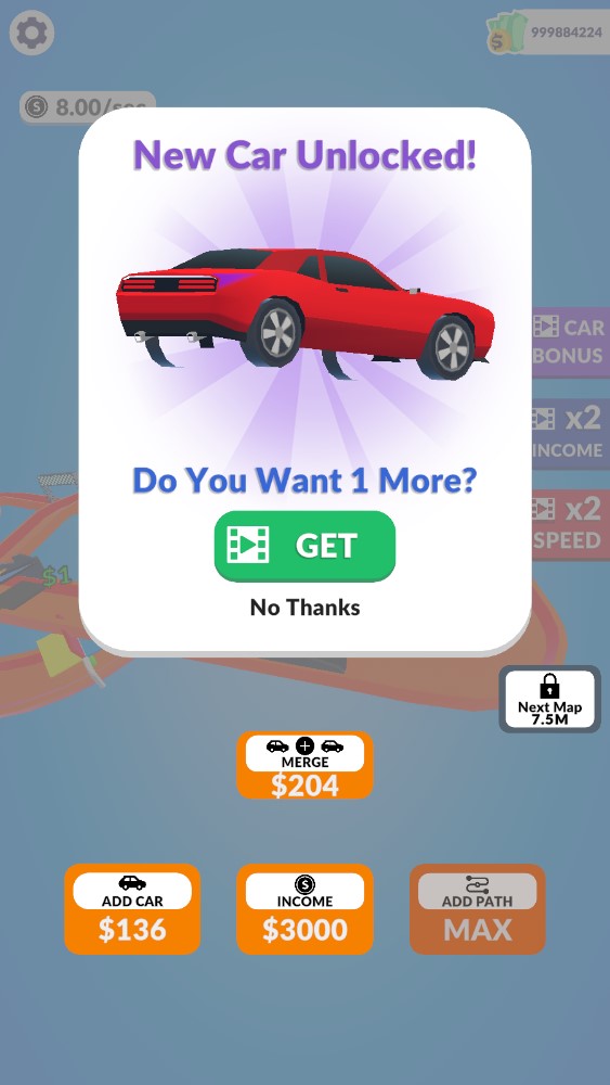汽車賽道狂熱者無限金幣版
