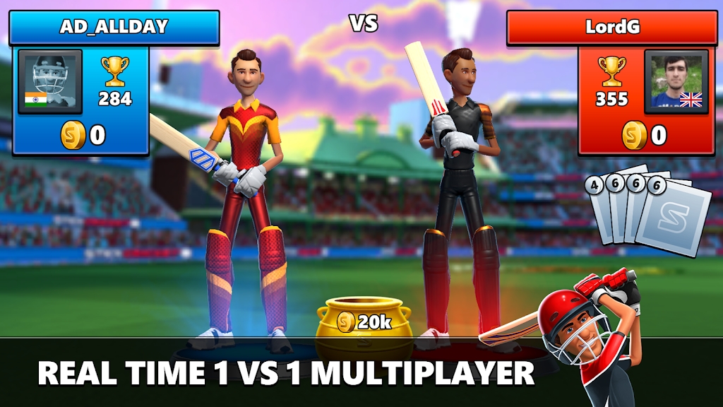 官方版板球賽：Stick Cricket Live