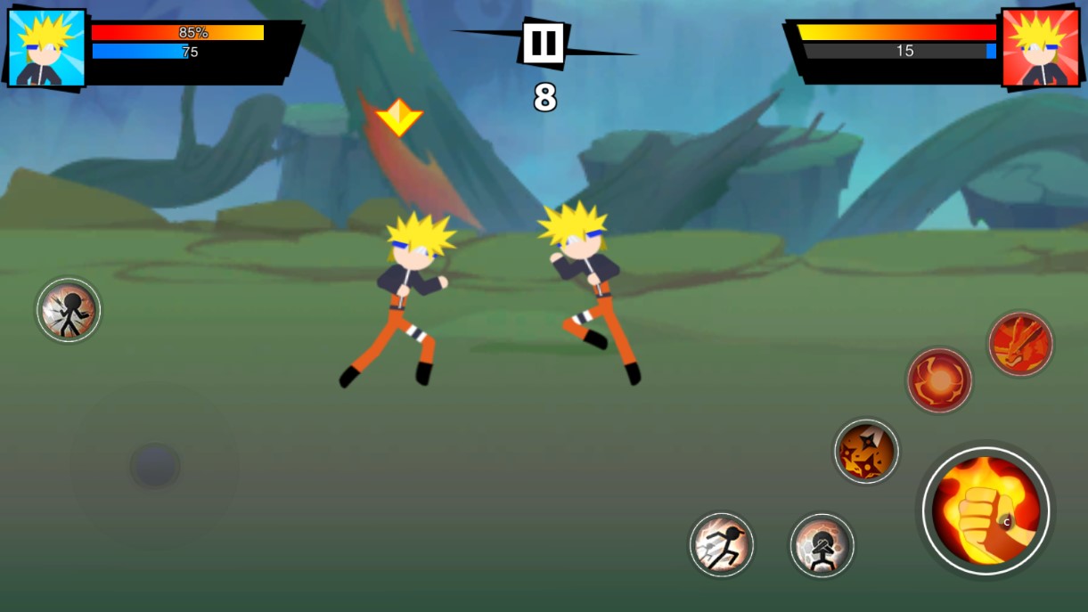 《火影忍者大戰(zhàn)：Ninja Stickman Fight 官方版》
