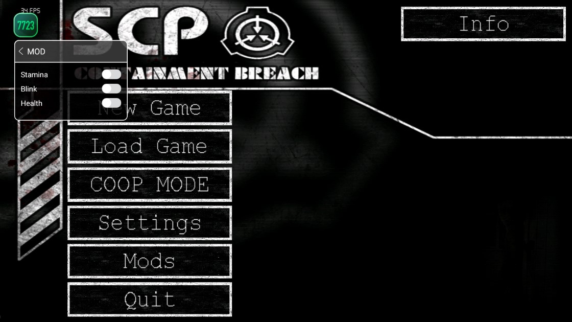 SCP收容失效作弊菜單版