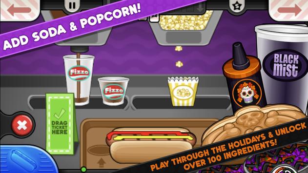 Dad's Hot Dog Shop in English