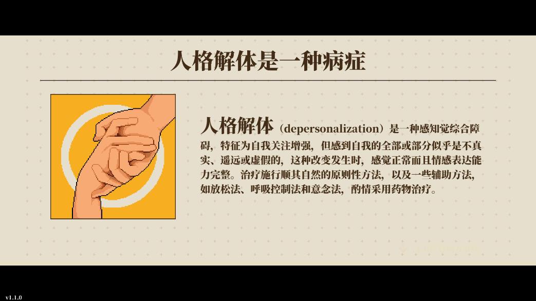 最新版本的人格解體游戲