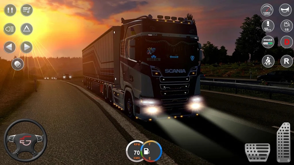City Euro Truck Simulator 3d.