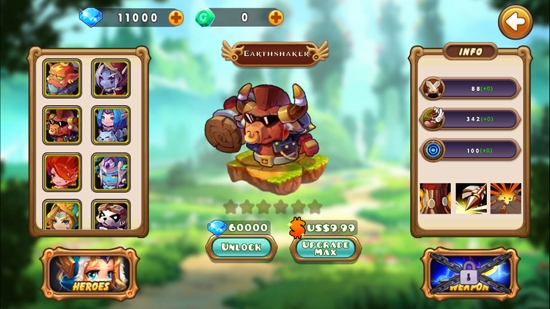 英雄防御幻想（強制購買英雄）破解版