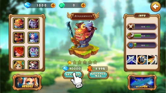 英雄防御幻想（強制購買英雄）破解版