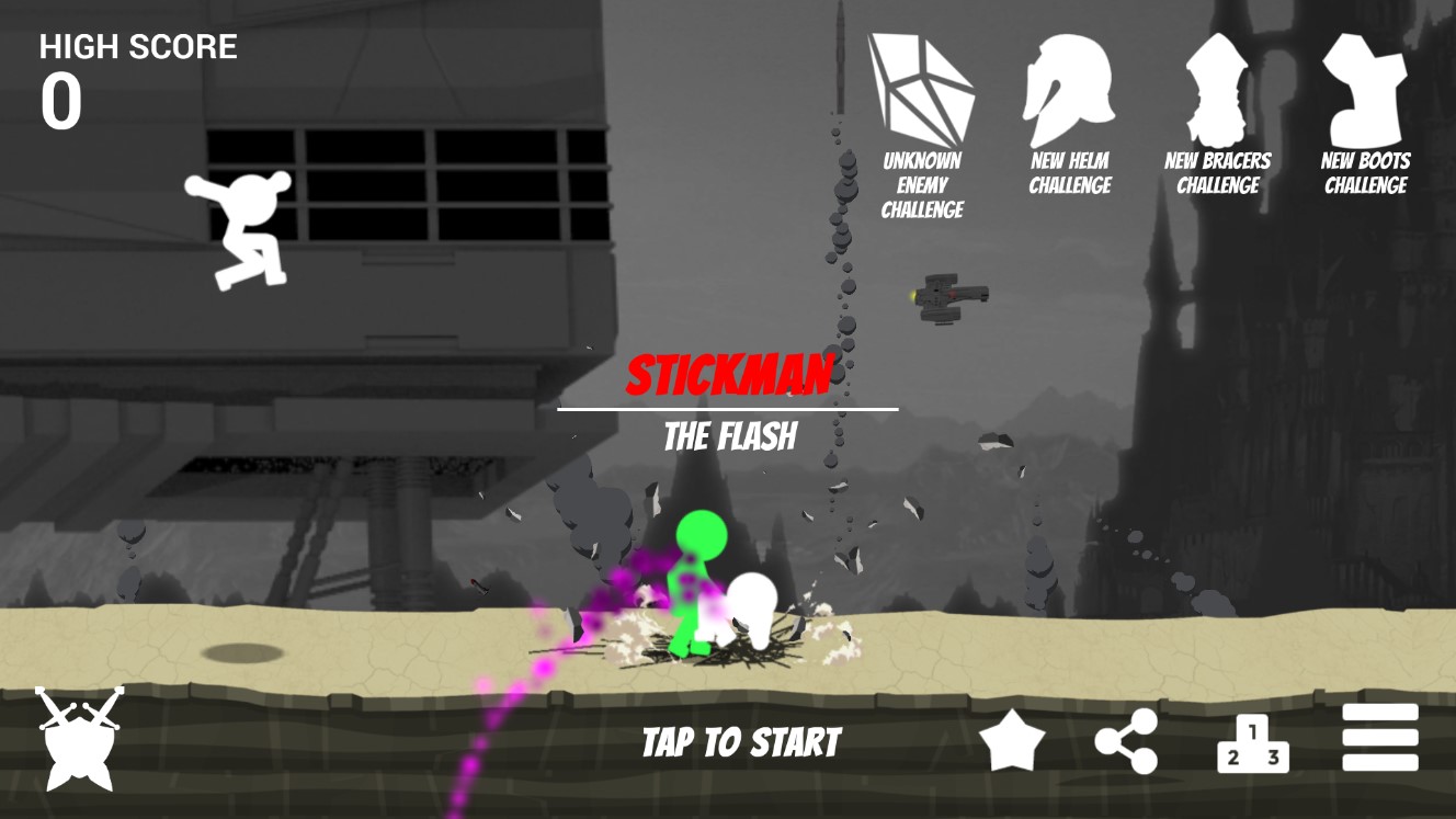 Stickman The Flash解鎖全部武器和裝備