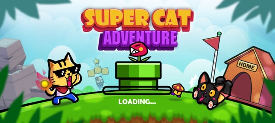 超級(jí)貓冒險(xiǎn)無限金幣版Super Cat Adventure
