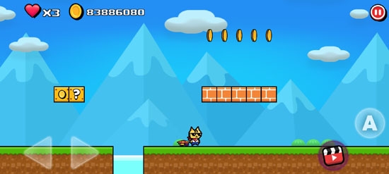 超級(jí)貓冒險(xiǎn)無限金幣版Super Cat Adventure