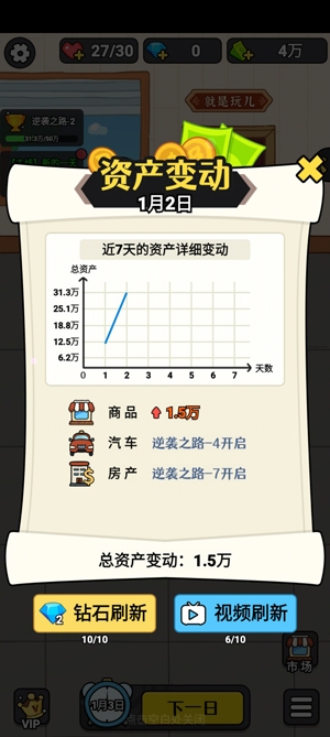 大錘的逆襲免廣告獲得獎勵版