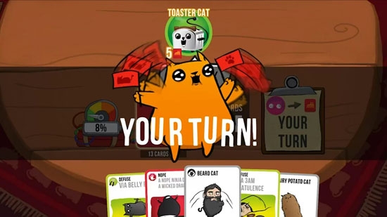 Netflix爆炸貓游戲版(Exploding Kittens)