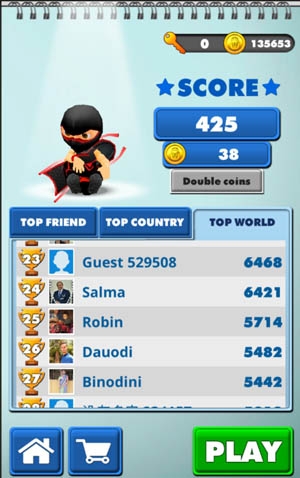 地鐵忍者快跑最新版(Ninja Subway Surf)