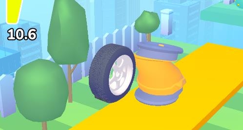泄氣車胎跑游戲(Deflated Wheel)