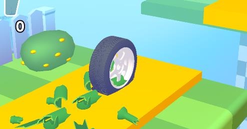 泄氣車胎跑游戲(Deflated Wheel)