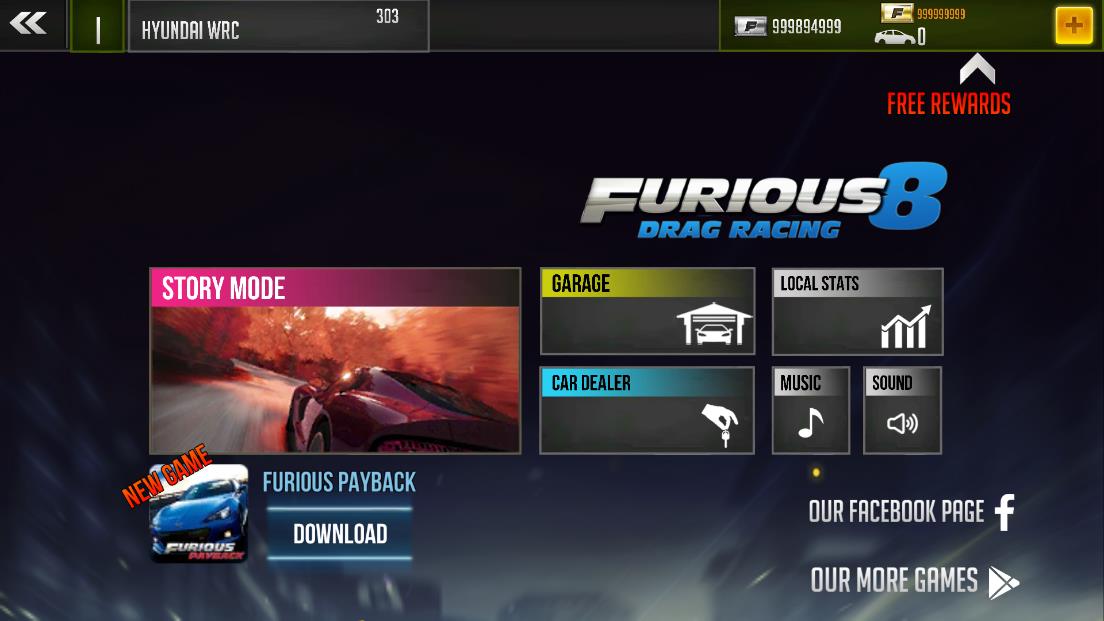 Furious Drag 8 無限貨幣版