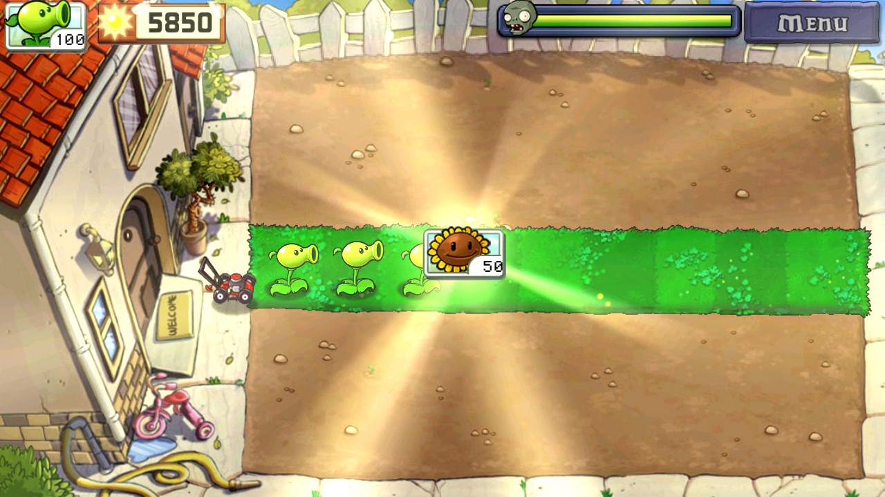 植物大戰(zhàn)僵尸1陽光1000版