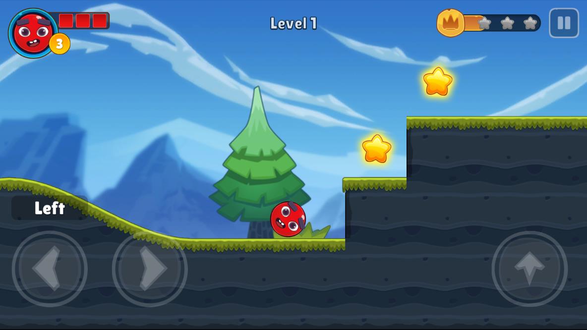 Red Bounce Ball Adventure